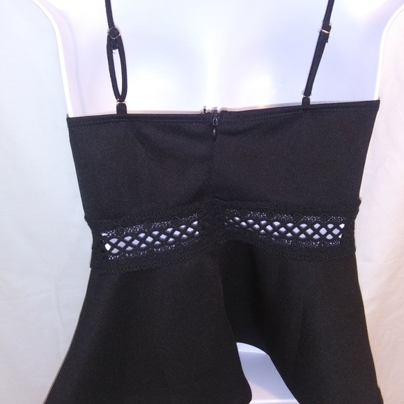 Forever21 Black Bustier Peplum top - Picture 6 of 7